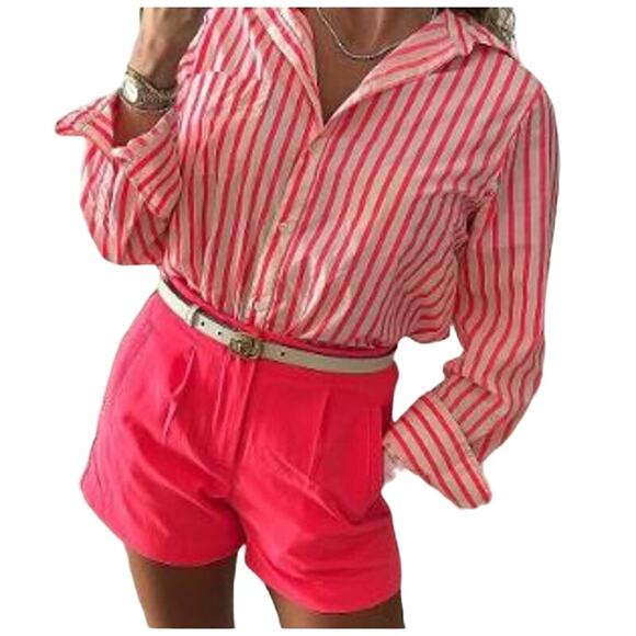 NEW A New Day High-Rise Tailored Shorts Pink Size Small - Picture 1 of 5